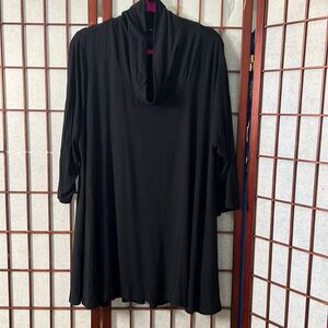 T TAHARI WOMAN BLACK DRESS‎ / TOP SIZE 2X